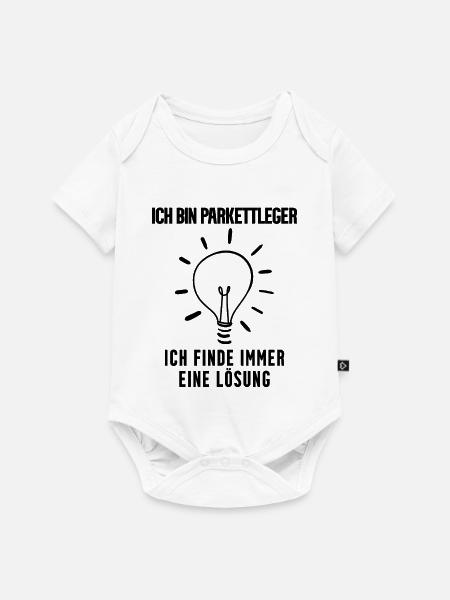 Parkettleger Geschenk - Baby Premium Kurzarmbody - Weiß