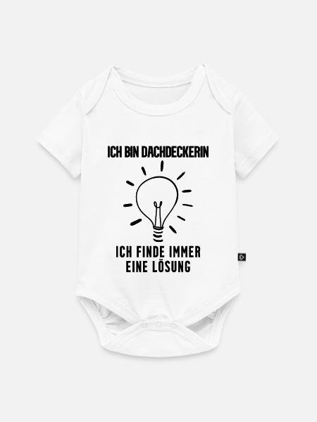 Dachdeckerin Geschenk - Baby Premium Kurzarmbody - Weiß