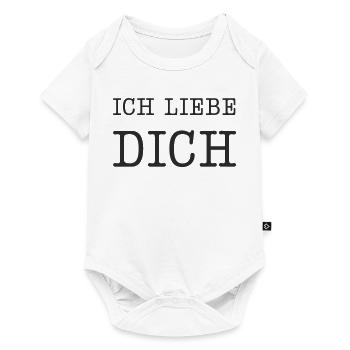 Ich liebe dich - Baby Premium Kurzarmbody - Weiß - Vorne