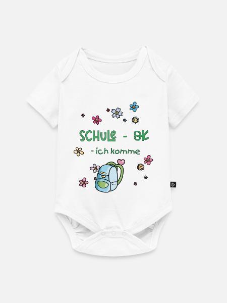 Schule, Einschulung - Baby Premium Kurzarmbody - Weiß