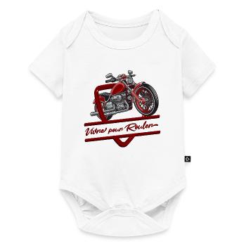 Live to Ride Vintage Motorcycle - Baby Premium short-sleeve bodysuit - white - Front