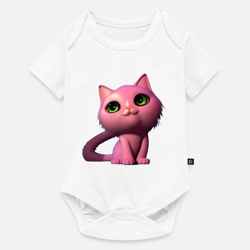 Chat rose sans chat - Body à manches courtes Premium Bébé - blanc