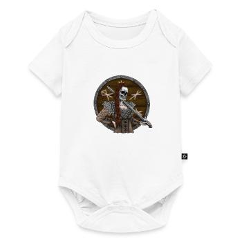 Vikingmaidavec bouclier - Body à manches courtes Premium Bébé - blanc - Devant