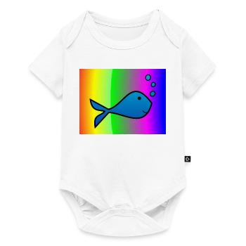 SARDINE. FISH. APRIL FOOL. EASTER. SEA - Baby Premium short-sleeve bodysuit - white - Front