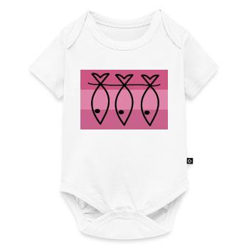 SARDINE. FISH. APRIL FOOL. EASTER. SEA - Baby Premium short-sleeve bodysuit - white - Front