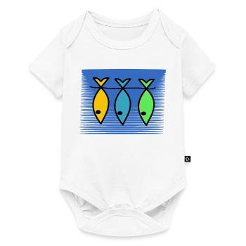 FISH. APRIL FOOL. EASTER. SARDINE. SEA - Baby Premium short-sleeve bodysuit - white - Front