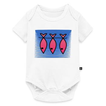 FISH. APRIL FOOL. EASTER. SARDINE. SEA - Baby Premium short-sleeve bodysuit - white - Front