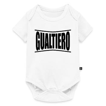 name t-shirt Gualtiero t-shirt gift idea - Baby Premium short-sleeve bodysuit - white - Front
