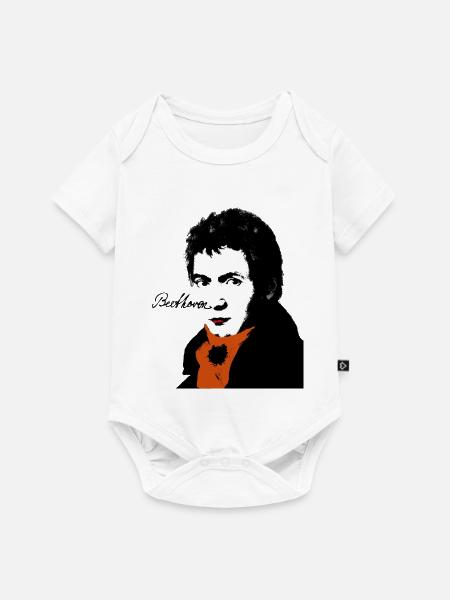 Beethoven - Baby Premium Kurzarmbody - Weiß