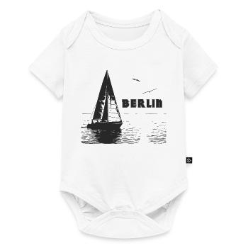 Voilier berlinois et 2 mouettes - Body à manches courtes Premium Bébé - blanc - Devant