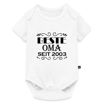 Beste Oma seit 2003 - Oma Geschenk - Baby Premium Kurzarmbody - Weiß - Vorne