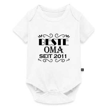 Beste Oma seit 2011 - Oma Geschenk - Baby Premium Kurzarmbody - Weiß - Vorne