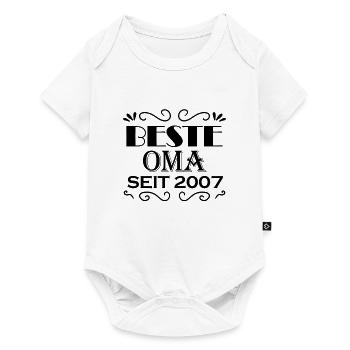Beste Oma seit 2007 - Oma Geschenk - Baby Premium Kurzarmbody - Weiß - Vorne