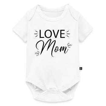 Love Mom... - Baby Premium short-sleeve bodysuit - white - Front