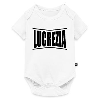 name t-shirt Lucrezia t-shirt gift idea - Baby Premium short-sleeve bodysuit - white - Front
