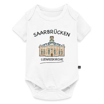 Saarbrücken, Ludwigskirche - Baby Premium Kurzarmbody - Weiß - Vorne