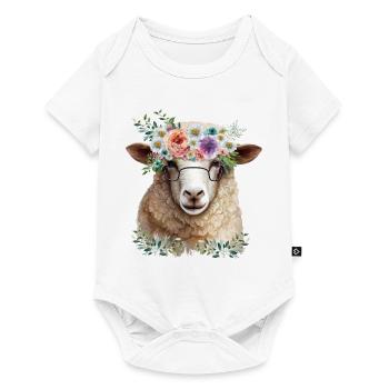 Funny sheep - Baby Premium short-sleeve bodysuit - white - Front