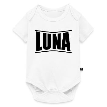 name t-shirt Moon t-shirt gift idea - Baby Premium short-sleeve bodysuit - white - Front