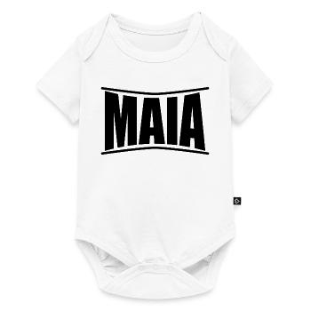 nom t-shirt Maia t-shirt idée cadeau - Body à manches courtes Premium Bébé - blanc - Devant