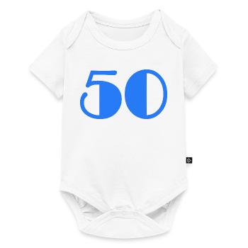 50. BIRTHDAY. HAPPY BIRTHDAY - Baby Premium short-sleeve bodysuit - white - Front