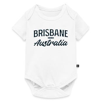 Brisbane Australia Script - Baby Premium short-sleeve bodysuit - white - Front