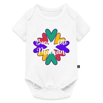 BONNE FÊTE MAMAN. MAMAN. FÊTE DES MÈRES. COEUR - Body à manches courtes Premium Bébé - blanc - Devant