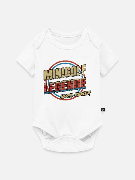 Minigolf Legende - Baby Premium Kurzarmbody - Weiß