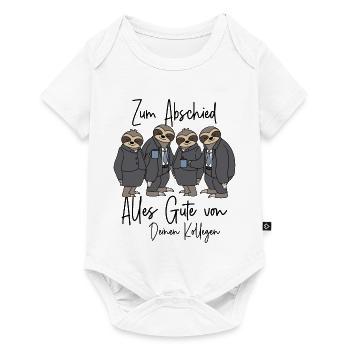 Abschied Kollege neuer Job Alles Gute Jobwechsel - Baby Premium Kurzarmbody - Weiß - Vorne