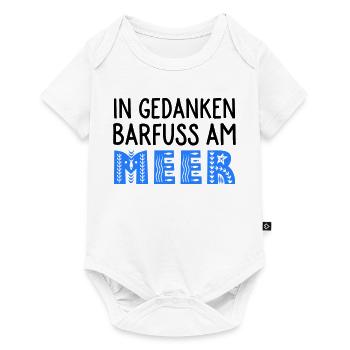 Strandspaziergang - Baby Premium Kurzarmbody - Weiß - Vorne