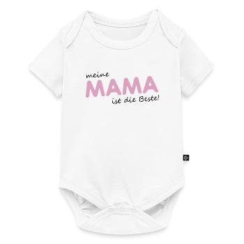 Meine Mama - Baby Premium Kurzarmbody - Weiß - Vorne
