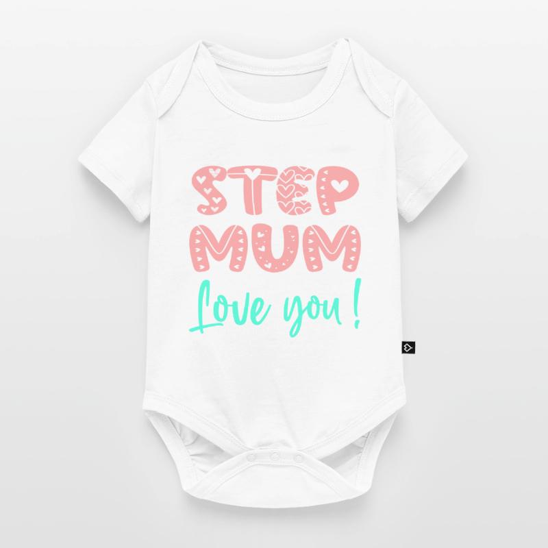 STIEFMUTTER - ICH LIEBE DICH MUTTERTAG - STIEFMUTTER Baby Premium Kurzarmbody