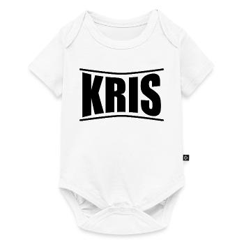 nom t-shirt Kris -idée cadeau de chemise - Body à manches courtes Premium Bébé - blanc - Devant