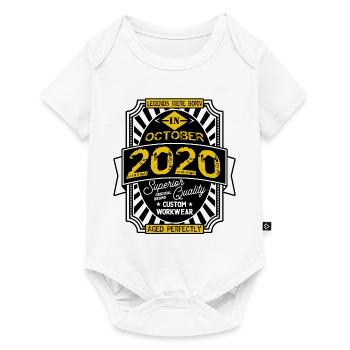 2020 OCTOBER - Body à manches courtes Premium Bébé - blanc - Devant