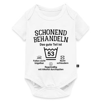 53. Geburtstag Schonend Behandeln 53 Teil Ist 53 - Baby Premium Kurzarmbody - Weiß - Vorne