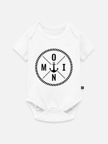 Moin - Baby Premium Kurzarmbody - Weiß