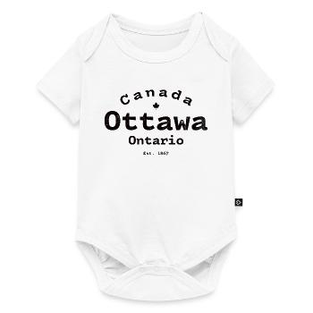 Ottawa 1867 Emblem Vintage - Baby Premium short-sleeve bodysuit - white - Front