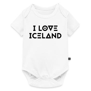 I LOVE ICELAND - Baby Premium short-sleeve bodysuit - white - Front