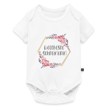 Weltbeste Schreinerin Schreinerei Beruf Geschenk - Baby Premium Kurzarmbody - Weiß - Vorne
