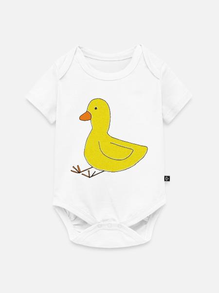 ente impressionismus - Baby Premium Kurzarmbody - Weiß