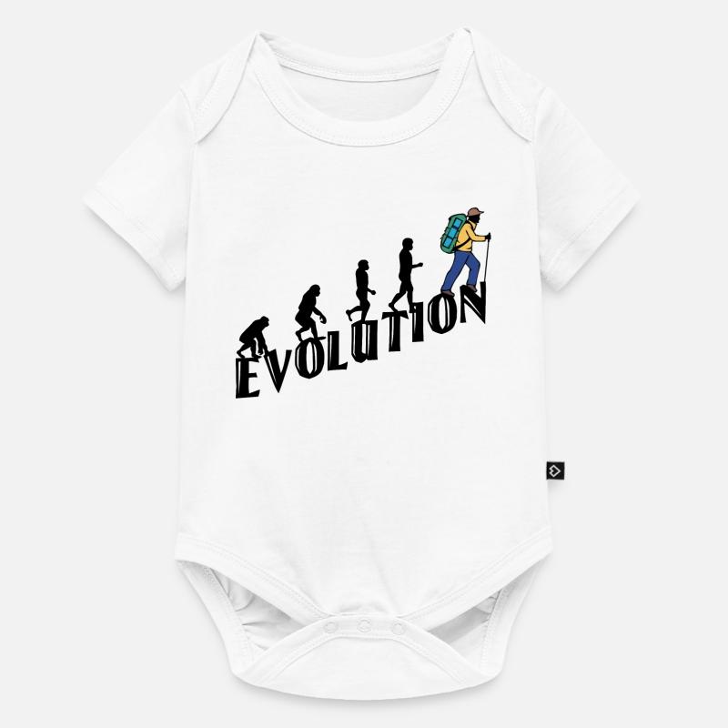 Randonnée Evolution Randonneur Randonnée Escalade - Body à manches courtes Premium Bébé - blanc