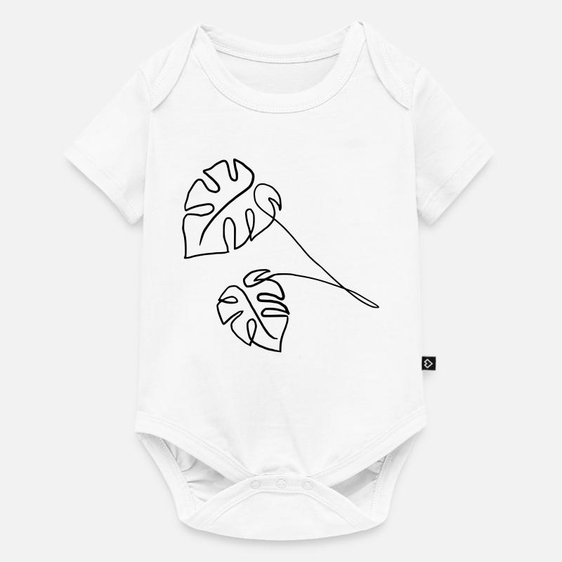 Monstera - Body à manches courtes Premium Bébé - blanc