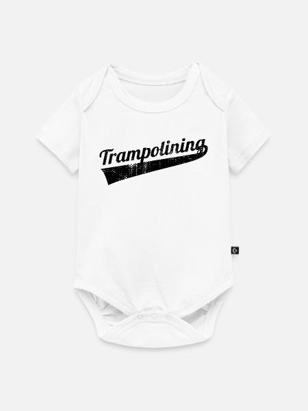 Trampolinspringen - Baby Premium Kurzarmbody - Weiß