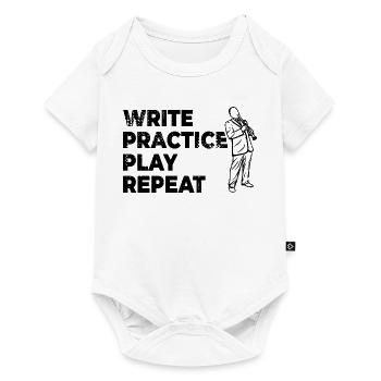 Motivating clarinet saying - Baby Premium short-sleeve bodysuit - white - Front
