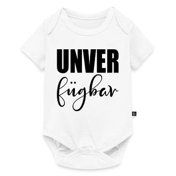 SCHRIFTZUG UNVERFÜGBAR - STATUS - Baby Premium Kurzarmbody - Weiß - Vorne