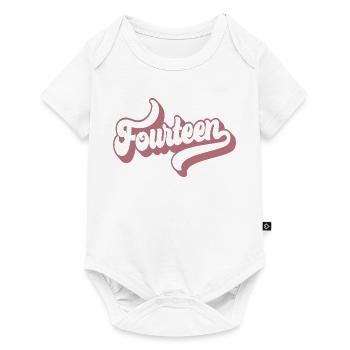Fourteen 14th Birthday For Girls 14 Years Old - Baby Premium short-sleeve bodysuit - white - Front