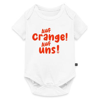 auf crange - Baby Premium Kurzarmbody - Weiß - Vorne