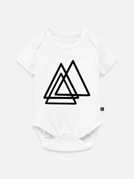 Formen - Dreiecke - Baby Premium Kurzarmbody - Weiß