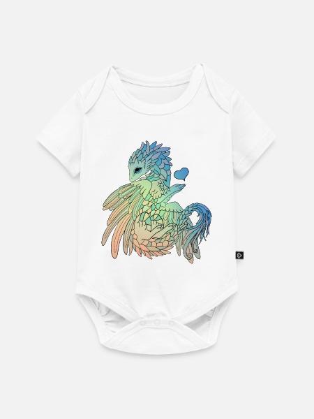Mystischer Drache - Baby Premium Kurzarmbody - Weiß
