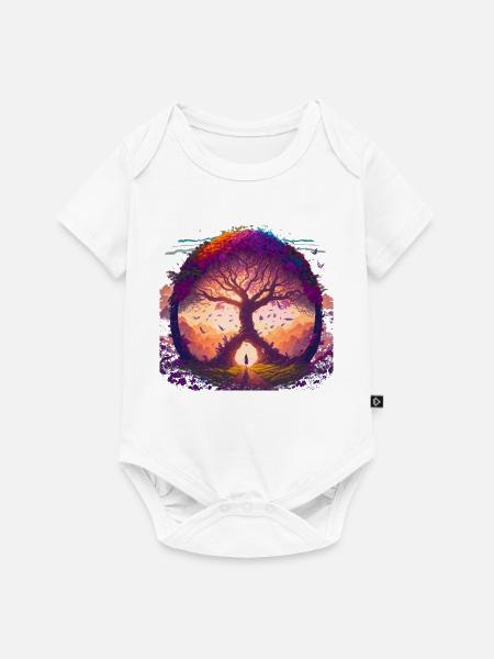 Baum der Träume - Baby Premium Kurzarmbody - Weiß
