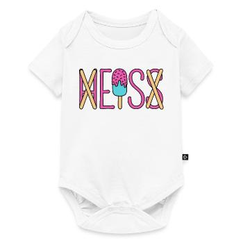 Eis - heiß - H EIS S  - Baby Premium Kurzarmbody - Weiß - Vorne